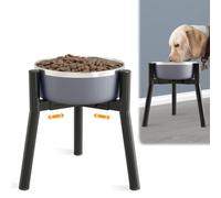 Support de gamelle pour chiens de grande taille, largeur réglable, gamelles surélevées pour chiens de 17,5 à 27 cm, support d'alimentation en eau pour chien, support de gamelle surélevée en métal, 28