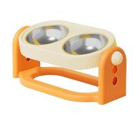 Support de gamelles pour chien, 3 niveaux réglables et amovibles, gamelles surélevées pour chiens et chats, design confortable et stable, fonction d'intérieur polyvalente, idéale pour l'alimentation