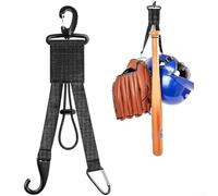 Support de gant de baseball, 1 lot de rangement 3 en 1, organiseur de pirogue de baseball avec clip en métal et crochet en plastique, cintre portable pour clôture, sac à dos, casque, essentiel pour