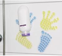 Support de gel douche Main et pied Ventouse Support de shampooing Support de douche Cuisine, Numéro du fabricant:SCH14969blaurot, Couleur:bleu/rouge Main et pied, SET:4er Set
