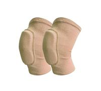 Support De Genou 1 paire de genouillères de sport for hommes et femmes, genouillères de protection for la danse, le Yoga, le volley-ball, le Football, la course à pied, le cyclisme, le Tennis(Beige,L)