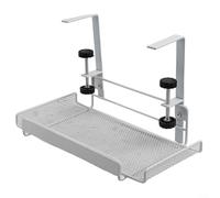 Support de gestion des fils sous le bureau sans perçage nécessaire pour organiser et ranger plusieurs câbles en toute sécurité (blanc S)