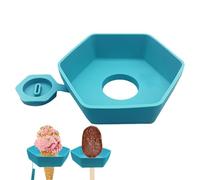Support de glace anti-chute, support de bâtons de crème glacée, portable en silicone passe au lave-vaisselle pour garçons et filles, fêtes d'été à la piscine