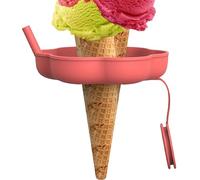 Support de glace réutilisable en silicone anti-goutte pour | Support pour palette avec paille réutilisable pour l'été, les journées chaudes en plein air, les voyages, les desserts