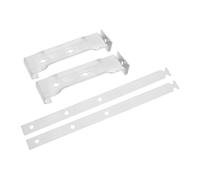 Support de Gouttière avec Sangle Réglable en Aluminium 2 Pièces | Fixation Discrète, Installation Simple, pour Bords de Toit et Canaux de Drainage, Argenté