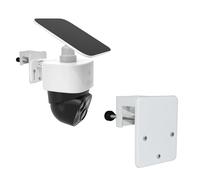 Support de gouttière compatible avec Eufy Security SoloCam S340, SoloCam E30/E42 et Eufy Security 4G LTE Cam S330, support de gouttière en acier inoxydable, support mural pour caméra sans perçage