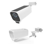 Support de gouttière + coque en silicone pour caméra Eufy Security Eufycam S3 Pro (blanc)