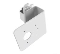 Support de gouttière en acier inoxydable pour caméra de sécurité solaire | Pour une construction en métal robuste, finition blanche, convient pour les caméras dôme PTZ, résistant aux intempéries