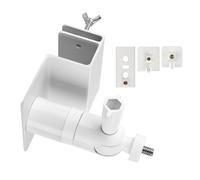 Support de gouttière en alliage d'aluminium pour caméras et panneaux alimentés par batterie - Résistant aux intempéries - Installation simple - Clip de gouttière pour caméras de sécurité