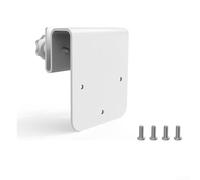 Support de gouttière en aluminium blanc pour caméras Reolink and Go, support de sécurité extérieur pour panneaux solaires, kit d'installation de bord de toit résistant aux intempéries