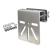 Support de gouttière en métal 9 x 8,5 cm pour EufyCam S3 Pro | Vis en acier inoxydable antirouille, maintien sûr, empêche le déplacement, idéal pour la pluie ou la neige, durable