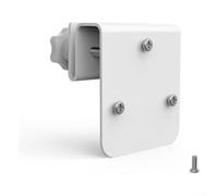 Support de gouttière en métal pour caméras de sécurité Eufy S340 E42 E30 - Support en acier pour panneau solaire - Blanc