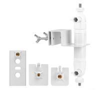 Support de gouttière pour caméra et panneau solaire pour Ring Arlo, EufyCam | Support de sécurité extérieur avec construction ABS résistant aux intempéries | 17 x 6 cm, pour finition blanche ou noire