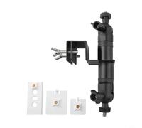 Support de gouttière pour caméra et panneau solaire pour Ring Arlo, EufyCam | Support de sécurité extérieur avec construction ABS résistant aux intempéries | 17 x 6 cm, pour finition blanche ou noire