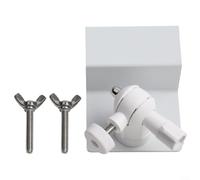 Support de gouttière pour panneau solaire avec rotation à 360 degrés pour Arlo HD, Light Ultra Pro 2 Pro en aluminium et ABS pour une durabilité extérieure (blanc)