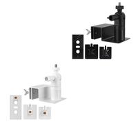 Support de gouttière pour panneau solaire Ring Arlo EufyCam - Design compact en ABS durable - Solution d'installation de caméra de sécurité extérieure