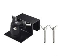 Support de gouttière résistant aux intempéries pour caméras de sécurité avec adaptateur à vis, construction en aluminium solide pour une utilisation en extérieur et angles de vue réglables (noir)