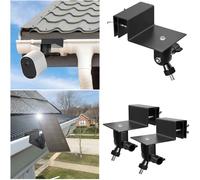 Support de gouttière résistant aux intempéries pour Eufycam 2/2 Pro/2C/2C Pro/E/SoloCam E20 E40/L40/L20/S40/S220/3(S330)/3C(S300) (noir)