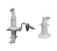 Support de gouttière sans perçage en acier inoxydable pour caméras de sécurité - Compatible avec EufyCam, Ring et autres appareils filetés 1/4" - Pan 180° et 90°