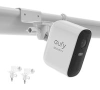 Support de Gouttière Universel Compatible avec l'eufycam 1/2/2C/2C Pro/3/3C/E/S3 Pro,Arlo Pro 4/Pro 3/Pro 2/Ultra/Ultra 2/Essential 2(XL),Reolink Argus 2,(Blanc,2PCS)