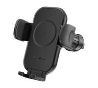 Support De Grille De Voiture Foneng Cp101 Avec Chargeur Sans Fil 15 W (Noir)