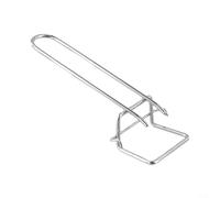 Support de grille pour barbecue - Poignée amovible pour une utilisation facile sur les barbecues à charbon et les fours - Design compact