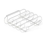 Support de grille, support de gril antiadhésif en acier inoxydable à 4 fentes,Support pour rôtissoire à dinde | pour la maison, le pique-nique, le barbecue, l'extérieur, le camping, l'arrière-cour