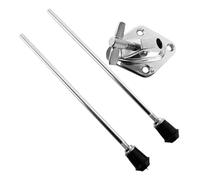 Support de grosse caisse - Support de batterie en acier, 2 supports de montage pour batterie de kick - Pieds en métal anti-glissement - Pieds de grosse caisse - Accessoires d'équipement de musique