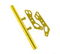 Support de guidon de moto en alliage d'aluminium pour caméra d'action, téléphone, navigation, accessoire d'équitation stable, noir (doré)