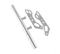 Support de guidon de moto en alliage d'aluminium pour caméra d'action, téléphone, navigation, accessoire d'équitation stable, noir (argent)