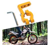 Support de guidon de moto en alliage d'aluminium pour Insta360 pour Dji 8-35 mm Tube noir (or)