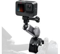 Support de guidon de moto invisible en aluminium pour caméra d'action Hero/Action/Ace avec double rotule rotative à 360° pour Insta 360 X3 Go 3 Hero 13 12 11 10