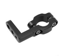 Support de guidon de moto pour caméra d'action - Collier de serrage réglable de 8 à 35 mm - Extension de barre de vélo en alliage d'aluminium pour Insta360 pour Dji - Noir, doré, argenté (noir)