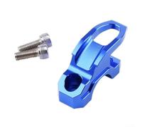 Support de guidon de scooter en alliage d'aluminium prenant en charge l'installation du maître-cylindre de frein tout en offrant des options de suspension de casque et de petit équipement (bleu)