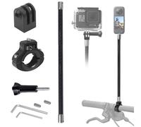 Support de guidon de vélo et perche à selfie de 31 cm pour GoPro, kit de moto, accessoires de fixation compatibles avec Insta 360 ACE Pro X5 X4 X3 X2 X RS R GO 3 2, GoPro 13 et DJI Osmo Action 5 Pro