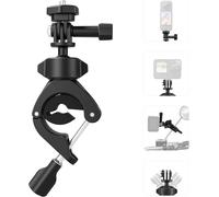 Support de Guidon de Vélo pour GoPro Hero 12 11 10 9 8 7 6,360° Pivotant Léger Fixation de Moto Collier de Serrage Support pour Caméras d'action Insta360