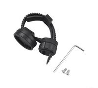 Support de guidon de vélo pour ordinateur de vélo Garmin GPS, support de phare avant, support de tige de vélo en plastique pour lampe de poche, noir