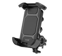 Support de Guidon Moto / VTT avec 4 Amortisseurs et Verrouillage Automatique LinQ Noir