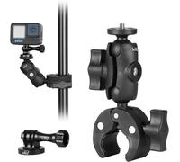 Support De Guidon Pour Caméra D'Action, Fixation De Pince En Rotatif Réglable À 360 Degrés Pour Gopro Et Insta360[Camera1748]
