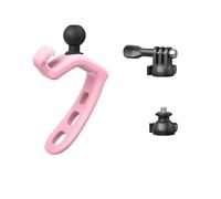 Support de guidon pour caméra Insta360, clip de fixation pour vélo, moto, moteur d'action en métal, pour caméras d'action DJI (rose)