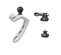 Support de guidon pour caméra Insta360, clip de montage pour vélo, moto, moteur d'action en métal, support de caméra pour caméras d'action DJI (gris)