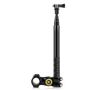 Support de guidon pour moto et vélo - Support de caméra réglable de 27,9 cm à 113,5 cm avec vis 1/4" et adaptateur pour caméra de sport
