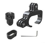 Support de guidon pour vélos de route prenant en charge à la fois les ordinateurs de vélo Garmin et les caméras d'action 6,35 mm utilisant un support en aluminium intégré (kit de connecteur 1/4")