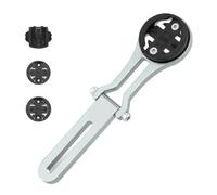 Support de guidon universel pour ordinateur de vélo pour Garmin Cateye | Bryton 142 mm argenté facile à installer