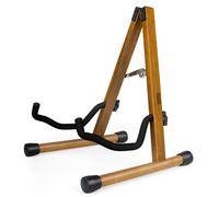 Support de guitare acoustique avec mousse rembourrée, support de guitare électrique classique, support pliable en A, compatible avec mandoline, basse, banjo, ukulélé (acacia)