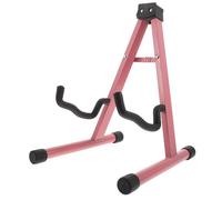 Support de Guitare en Métal Forme A, Pliable, pour Basse et Électrique | Rose, Format Compact 14,7x11,4x10,6 Pouces, Rangement Studio, Structure Stable et Portable