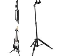 Support de guitare pliable - Hauteur réglable 900-1200 mm - Support de guitare stable pour guitare électrique et acoustique - Idéal pour les répétitions et les concerts