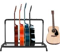 Support de guitare, supporte 7 guitares, dimensions 97*30*70cm, diamètre du tube rond 2,5cm, poids brut 3,3kg, design indépendant