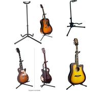 Support de guitare tripode - Universel - Noir - Pour acoustique et électrique - Stable - Anti basculement