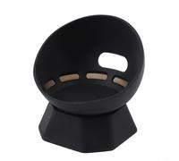 Support de haut-parleur conçu spécifiquement pour Echo Dot 4e génération et 5e génération avec base stabilisatrice en silicone intégrée (noir)